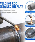 Low Temperature Universal Metal Welding Rods Kit For Aluminum Stainless Steel And Iron Repairs DIY Ready Easy Melt With Lighter