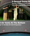 Emergency exit of Portable Inflatable Planetarium Projection Dome Theater With Air Blower And PVC Floor Mat for Education Centers