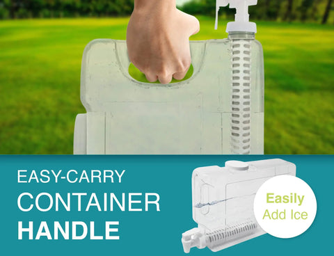Filtered Water Dispenser Two And A Half Gallon BPA Free Plastic Beverage Dispenser With Spigot And Filter Keeps Water Cold In The Fridge Removes Chlorine And Odor For Better Tasting Water And Easy Refill