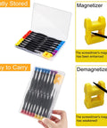 18-Piece Mini Precision Screwdriver Kit With Magnetic Case Featuring Flathead Phillips Torx Pentalobe Bits And Tweezers for easy carry and quick fixes