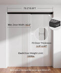Heavy Duty Aluminum Bypass Barn Door Sliding Closet Hardware Track Kit With Soft Close Built To Last For Wide Openings