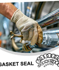 Gloved hand using 1200 Pcs NBR O Ring Assortment Kit Rubber Seal Rings For Plumbing And Auto Repair Leak Stop Gaskets.