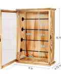 Fishing Lures Storage Display Case Wall Cabinet Tackle Box Organizer With Lockable Door Four Tier Shelves Clear Acrylic Door Built Tough For Study Man Cave Office Garage