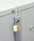 Two Drawer Filing Cabinet File Bar In Gray, 22.5 Inch Length, Provides Secure Locking To Restrict Access To Sensitive Data With A Simple Locking Mechanism, Drill Bit Not Included