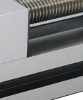 Close-up of Versatile QGG50 Surface Grinder Toolmaker Vise With Integrated V-Grooves for precision clamping.