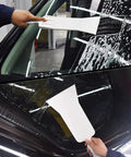 Long Handle Bulldozer Squeegee For Car Windows And Glass Tinting tool cleaning windshield with white grip