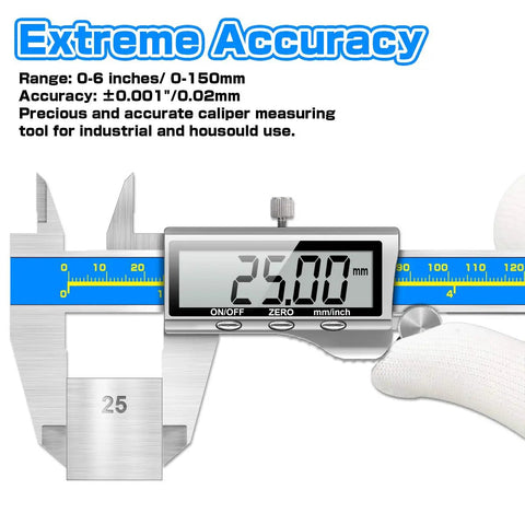 Digital Caliper Measuring Tool Pro Grade Industrial Caliper For Inch And Millimeter Measurement Jewelry Quality IP54 Waterproof