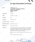 EU Type-Examination Certificate for Heavy Duty Laser Safety Glasses for handheld fiber welding compliance and safety standards.