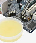 Pro Grade Soldering Paste And Cream For Electronics Repairs PCB and LED Soldering near circuit board with paste container