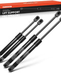 Rock Solid Heavy Duty Gas Lift Supports And Replacement Shocks Struts For Effortless Tailgate And Rear Window Lifts On Cadillac Escalade And Chevy Tahoe Suburban, four black gas lift supports.