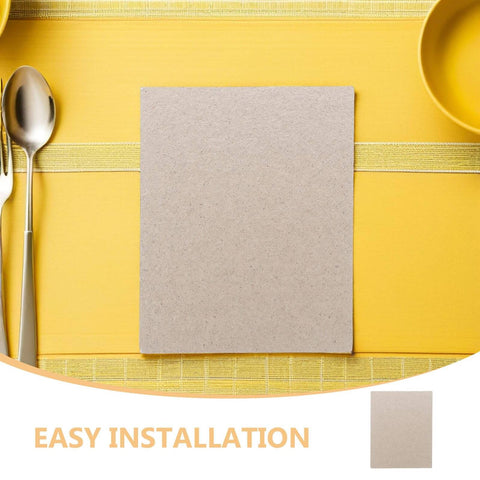 Microwave Waveguide Covers Mica Plates Set 10 Pieces 104x85mm Heat Resistant Insulation Sheet on table