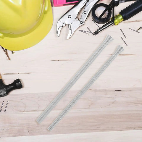 Heavy Duty Coil Pipe Bender Kit For Copper And Steel Tubes with strong steel spring tools on a workbench.