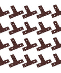 Heavy Duty T Shaped Steel Braces Rock Solid Reinforcement Plates For Structural Framing And Fencing No Fuss Mending Kit 20 Pack displayed in a grid pattern.