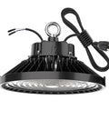 Beefy 200W High Bay LED Light Dimmable 1 To 10V 30000 Lumen 5000K Bright White DLC Listed IP65 Waterproof Industrial Warehouse Fixture 90 277V AC Energy Efficient Equivalent To 800W HID