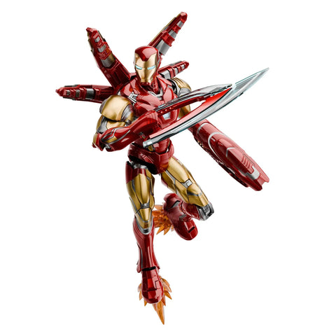 Marvel Infinity Saga Iron Man MK85 Armor Buildable Model Kit With LED Chest And Eyes, 149 Piece Articulated Figure