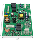 Exact Fit Refrigerator Control Board W10312695 W10312695B circuit layout for JennAir Kenmore 7x5.5 inches