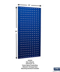 LocBoard Kit Pair Of 18 In By 36 In Stainless Steel Pegboards In Blue Hidden Mounting Hardware Versatile Wall Mounts