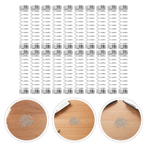 Check Out These 20 Pc Stainless Steel Ballpoint Pen Spring Kits For Smooth Writing Action And Reliable Compression Parts To Upgrade Your Pens Like A Total Boss.. 20 silver pen springs on white background