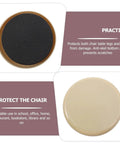 Hustle Free 100 Pack Eva Furniture Sliders Built For Heavy Sofas And Table Legs Slide Smooth As Butter Over Hardwood Or Tile To Protect Your Floors From Dents And Scratches. Dual-sided sliders for chair legs, one with anti-skid base.