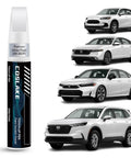 Honda Platinum White Pearl NH883P Touch Up Paint Kit with 2 in 1 Scratch Remover Pen, shown with 2025 Honda models