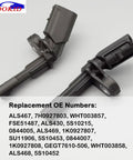Ready To Run Front And Rear Abs Wheel Speed Sensor Pack Of Four for Volkswagen VW Passat Jetta Tiguan Beetle Gti Eos Golf CC Audi A3 TT 2006 To 2018