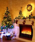 164ft LED String Lights With 500 LEDs illuminating a Christmas tree and fireplace decor in a cozy room