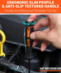 Ergonomic handle of 12 Piece Precision Hook And Pick Set For Cars And Auto Work Pro Grade Oil Seal And O Ring Gasket Remover Kit
