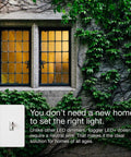 Toggle LED Dimmer Switch For Dimmable LEDs Halogen And Incandescent Bulbs 150W Single Pole Or 3 Way White shown near window