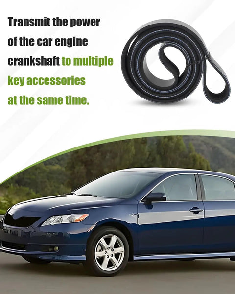 Serpentine Drive Belt For Toyota Camry Corolla Matrix RAV4 Scion XB And Pontiac Vibe EPDM Belt Built To Last With Top Notch Wear Resistance For Smooth Performance And Long Life On Your Daily Ride black EPDM serpentine belt for Toyota Camry