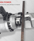 Beast Mode Hydraulic Rebar Cutter Portable Edge Saw For Cutting Steel Bar From 4mm To 22mm In Seconds Fast Cut Tool showing blade.