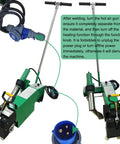 Professional 5500W Hot Air Welding Machine With PID Temp Control For PVC Banners And Roof Waterproofing Membranes showing details and connections.
