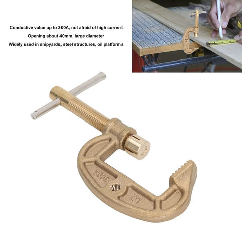 Check Out This Heavy Duty Brass Welding Ground Clamp That Cranks Up To 300 Amps For Serious Gas And Argon Arc Work. The Solid G Style Earth Grip Holds Firm Like A Boss In Any Rig Or Shop Setup You Got..