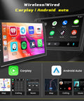 Android 15 Car Stereo Upgrade For Kia Soul 2014 2015 2016 2017 With 9 Inch Touchscreen showing CarPlay and Android Auto features