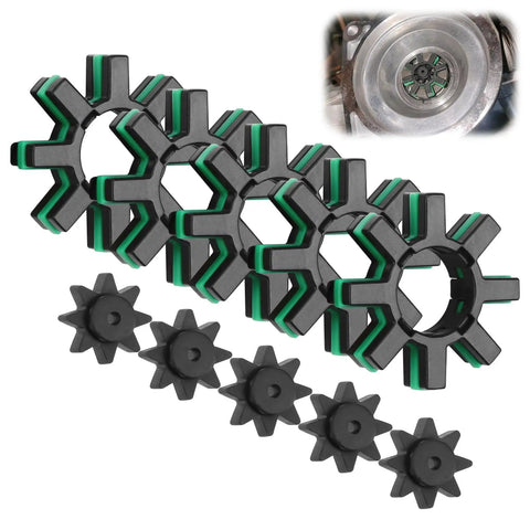 5 Sets Electric Power Steering Coupler Bushing Kit Direct Fit For Toyota Camry Corolla Prius C HR Avalon RX ES NX UX Easy Install Rubber Damper Replacement Replaces 45253-28130, 5 black rubber bushings