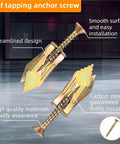 Drywall Screws and Wall Anchors Kit Self Drilling for Quick Easy Install 120 240 400 Piece Set Premium Yellow Zinc Plated Carbon Steel Heavy Duty Wall Fasteners, self-tapping anchors