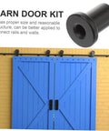 Five Piece Barn Door Track Spacers And Wall Link Connectors Black Replacement Hardware Kit For Sliding Doors Easy Mounting