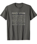 Rowing Crew Faith Ocean T Shirt With Minimal Boat Silhouette, Inspirational Christian Tee For Sea Loving Believers, Lightweight Classic Fit