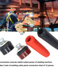 12 Pcs Welding Cable Panel Connector Kit Including 4 Quick Fit Sockets Plus Wiring Plugs And Shells For Stable Power Supply To Your Welder Machine With Solid Connection Design, showcasing connectors and plugs.
