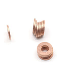 Go-To Flat Copper Sealing Washers 50 Pack M10 By 20 By 2mm Non Magnetic Conductive Corrosion Resistant Flat Ring Gaskets For Electrical Connections
