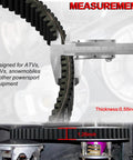 Heavy Duty CVT Drive Belt For RZR XP 900 1000 XP4 General XP 1000 Ranger measurement with caliper showing thickness