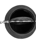 Barrel Camp Stove Kit With Cast Iron Construction For Turning A Steel Drum Into A High Performance Heavy Duty Wood Burning Stove Outdoor Heater For Hunting Camping And Off Grid Adventures, showing close-up of cast iron damper
