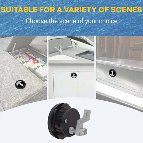 Non Locking T Handle Boat Hatch Latch Rugged Saltwater Ready Marine Grade Stainless Steel Cam Latch flush mounted on boat