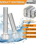 Beefy Heavy Duty 448 Pcs Metric Hex Bolt And Nut Assortment Set M5 M6 M8 Stainless Steel with anti-corrosion features