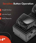 Driver Side Master Power Window Switch for Nissan Altima 2013 to 2018, Pathfinder 2013 to 2020, focus on button operation