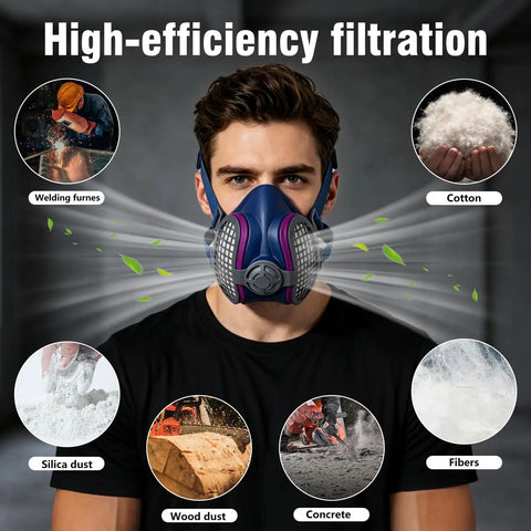 Bad Ass P100 Replacement Respirator Filters For Half Masks 4 Pack Quick Swap Compatible With Elipse P100 Series Spray Paint Welding Dust Guard Includes Soft Nose Cups For Tight Seal