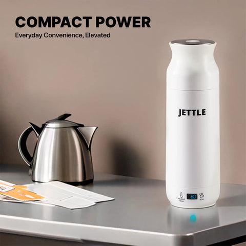 Travel Stainless Steel Electric Kettle 450ml With Temperature Control LED Auto Shutoff for coffee, tea, milk, soup, and on-the-go use