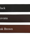 Curved Padded Bling Crystal Leather Browband color options Black Havana Oak Brown
