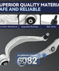 Front Lower Control Arm Suspension Kit For 2012 To 2016 A4 A5 Q5 S4 S5 RS5 Quattro showcasing aluminum forging 6082
