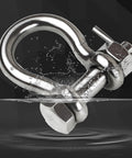 Three Eighths Inch Clevis Shackle With One Half Inch Bolt Pin 316 Stainless Steel Bow Anchor underwater view