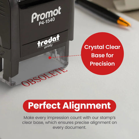Self Inking Rubber Stamp For Quick, Clean Marks At Home Or Office, Large Impression Area Nine Sixteenths By One And A Half Inches